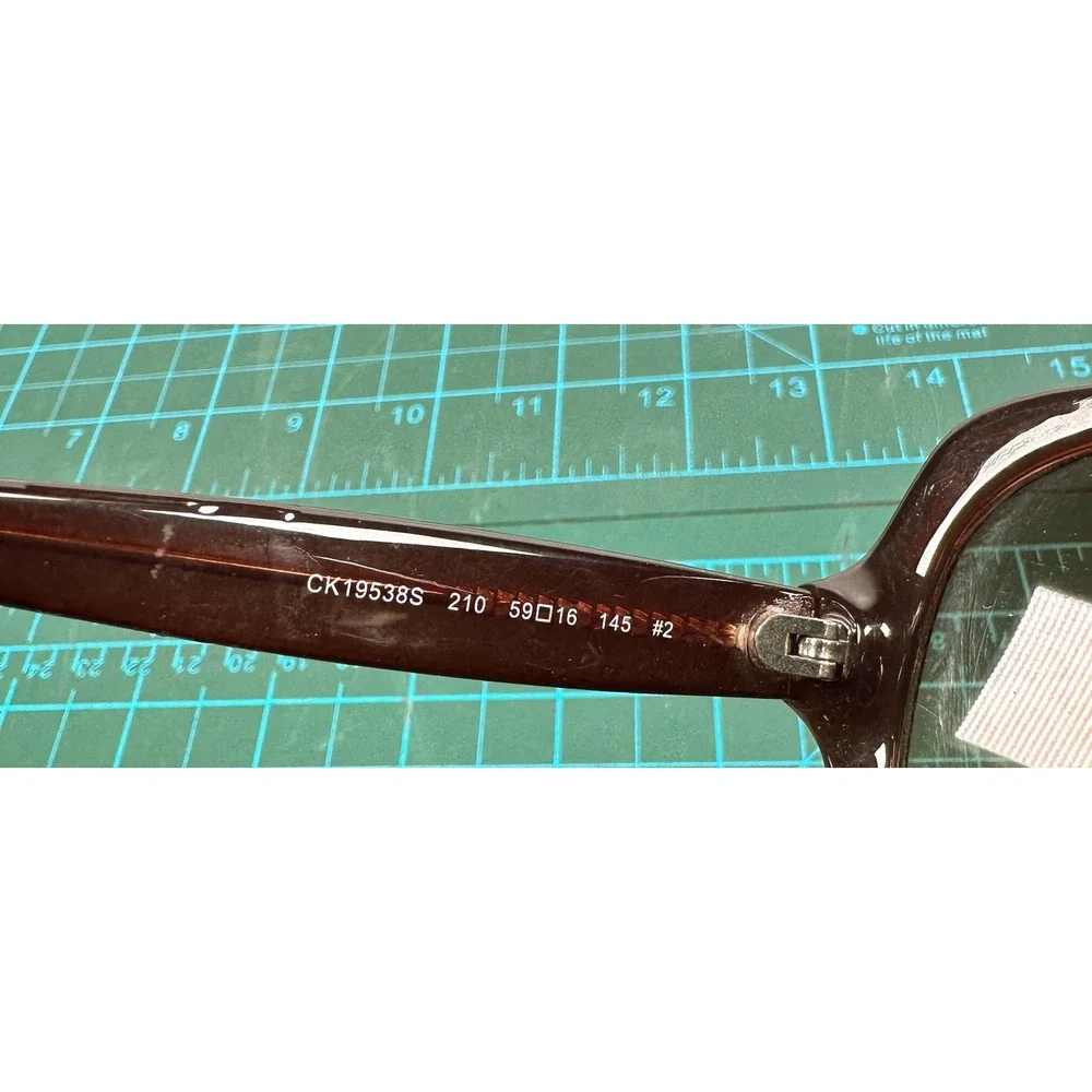 Calvin Klein Sunglasses CK19538S 210 Crystal Brown Brown Gradient Oversized